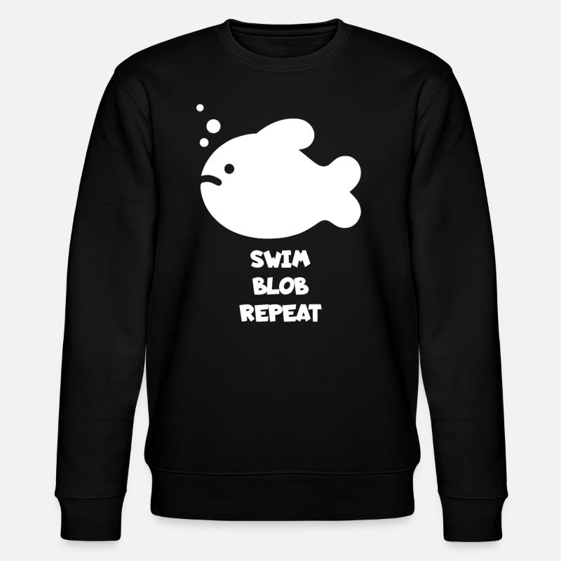 Blobfish Sayings Fish - Stanley/Stella CHANGER Unisex Organic Sweatshirt - black