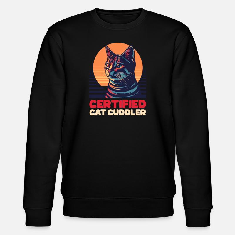 Câlin certifié Cat Sitter - Sweat bio CHANGER Stanley/Stella Unisexe - noir