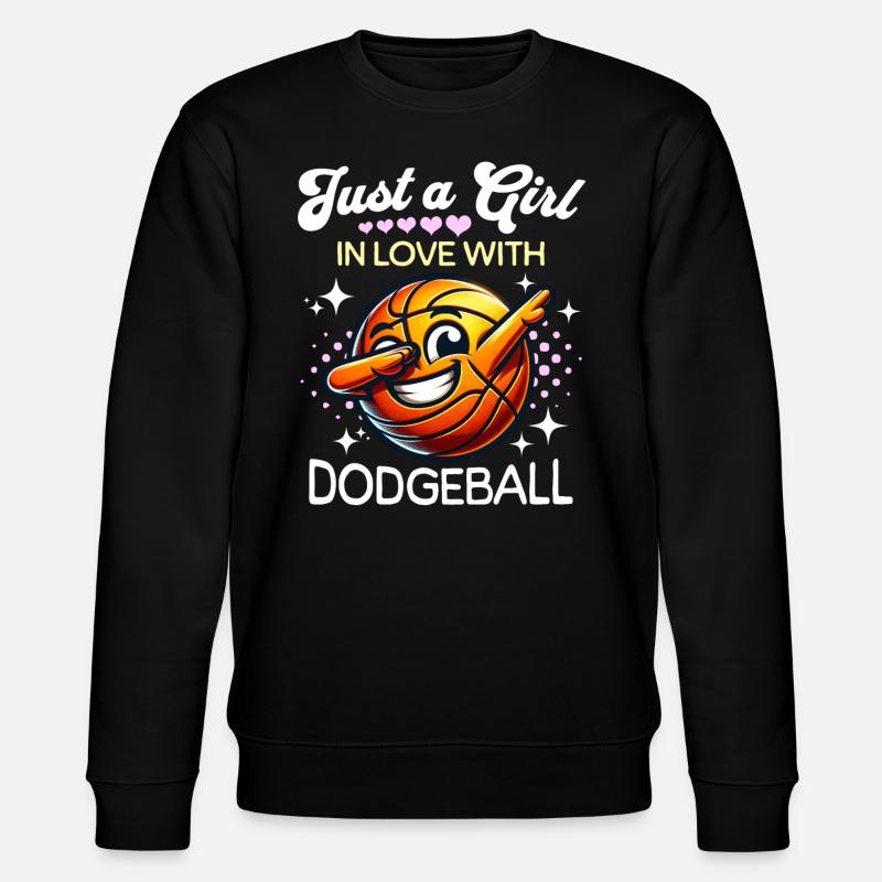 Dodgeball Mädchen - Stanley/Stella Unisex Bio-Sweatshirt CHANGER - Schwarz