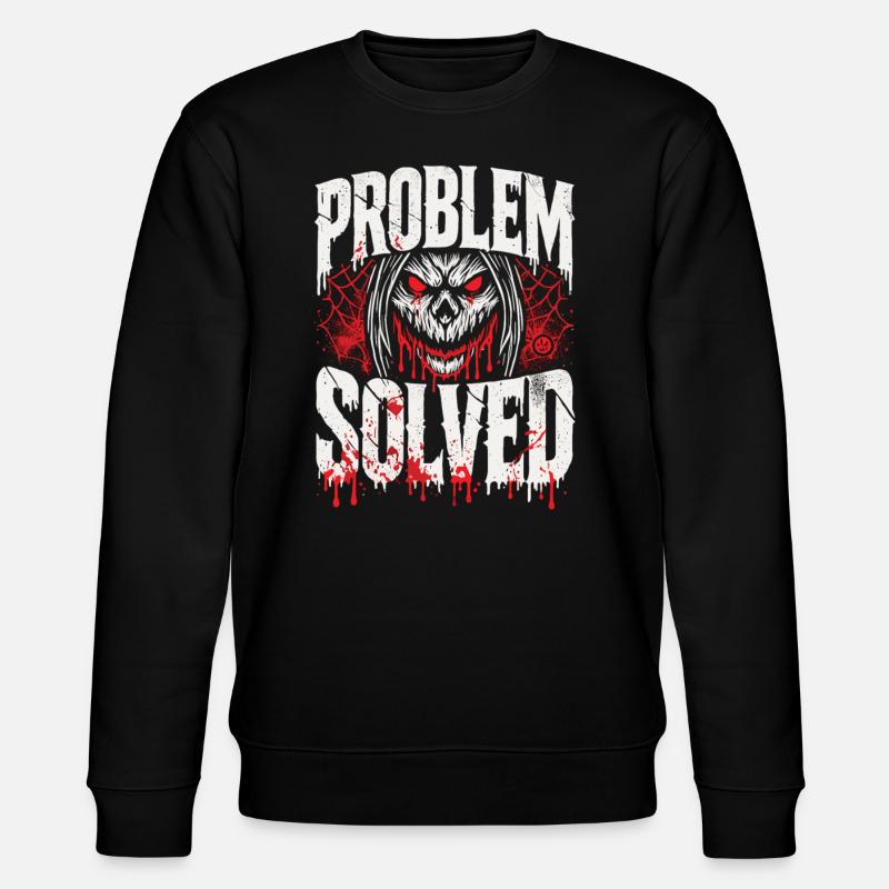 Blutige Lösung - Problem Solved - Stanley/Stella Unisex Bio-Sweatshirt CHANGER  - Schwarz