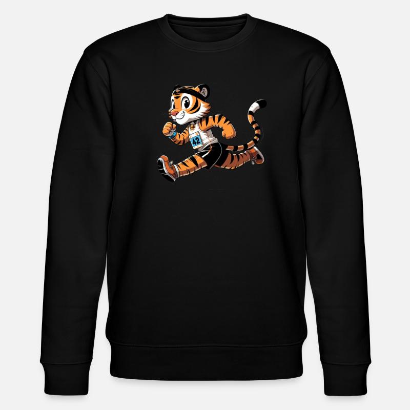 Mignon marathonien tigre - Sweat bio CHANGER Stanley/Stella Unisexe - noir