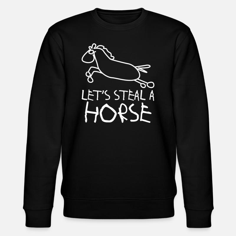 Équitation Haflinger Chevaux Iclander - Sweat bio CHANGER Stanley/Stella Unisexe - noir
