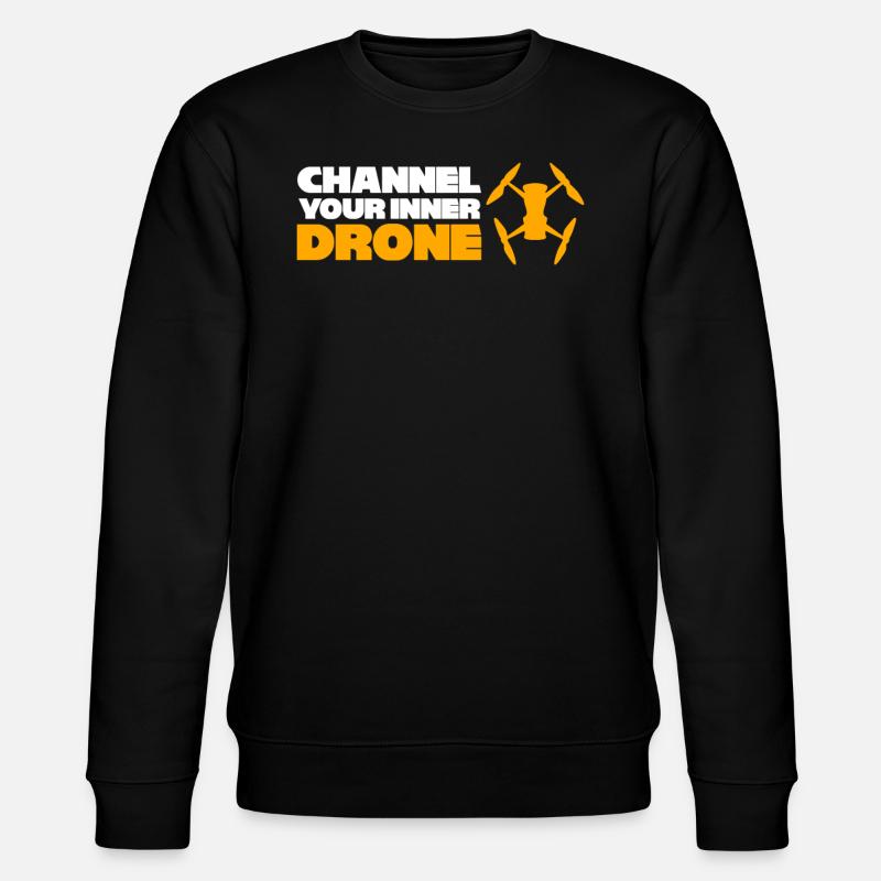 FPV Drone Drones Quadrocopter Pilot - Stanley/Stella Unisex Bio-Sweatshirt CHANGER  - Schwarz