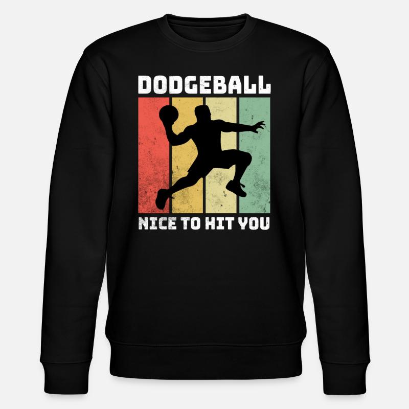 Dodgeball Sprüche - Stanley/Stella Unisex Bio-Sweatshirt CHANGER  - Schwarz