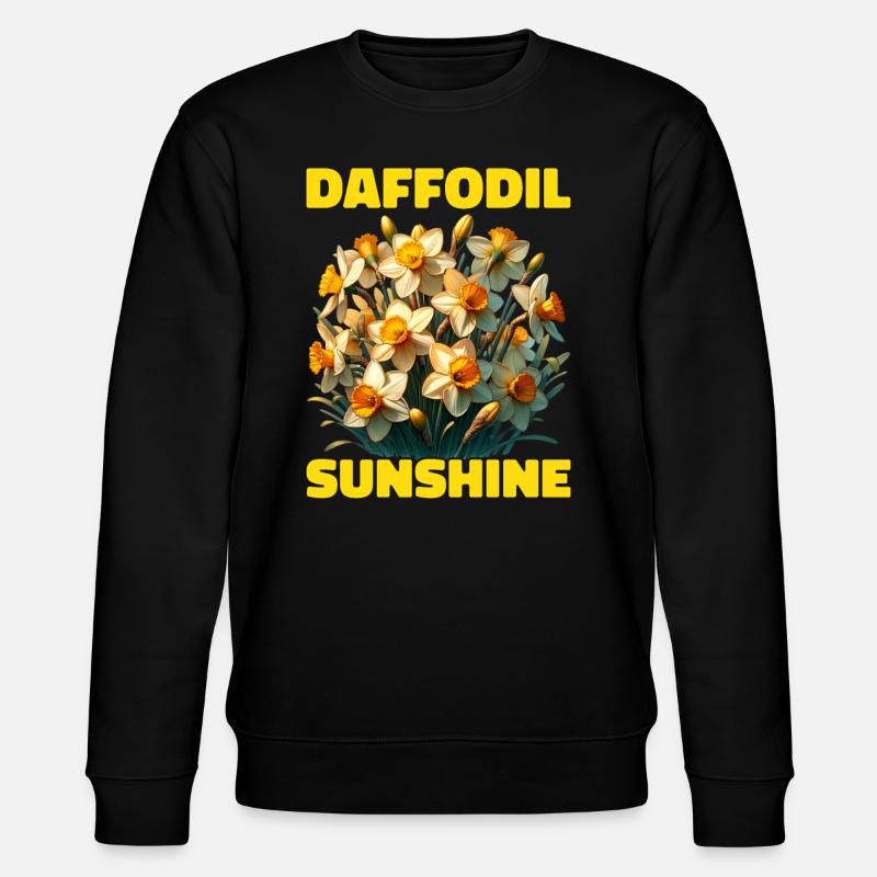 Jonquilles Fleur Jonquille Jonquille - Sweat bio CHANGER Stanley/Stella Unisexe - noir