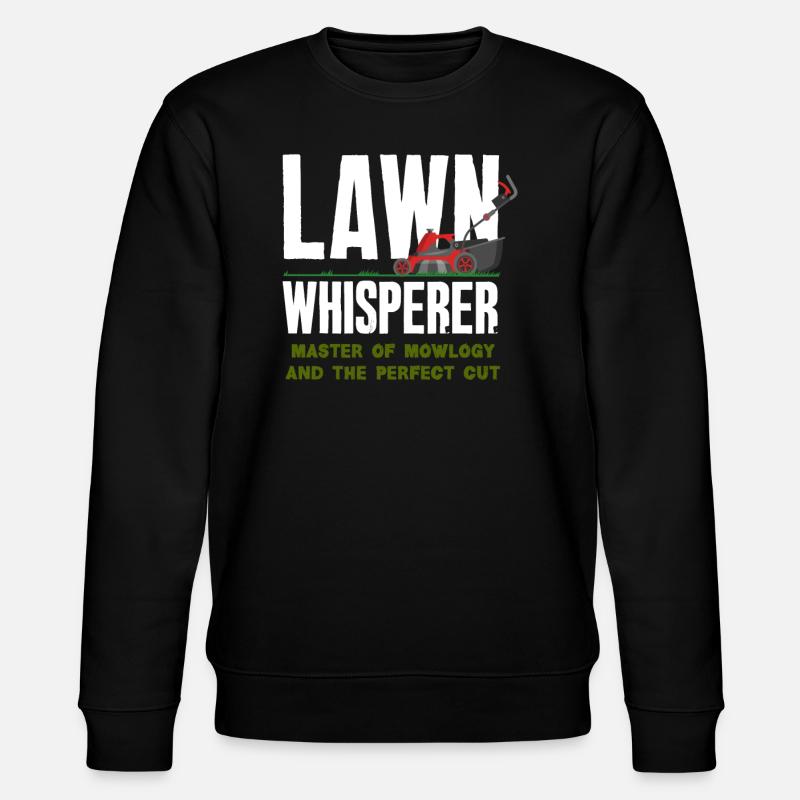 Landschaftsgärtner Rasen Flüsterer - Stanley/Stella Unisex Bio-Sweatshirt CHANGER  - Schwarz