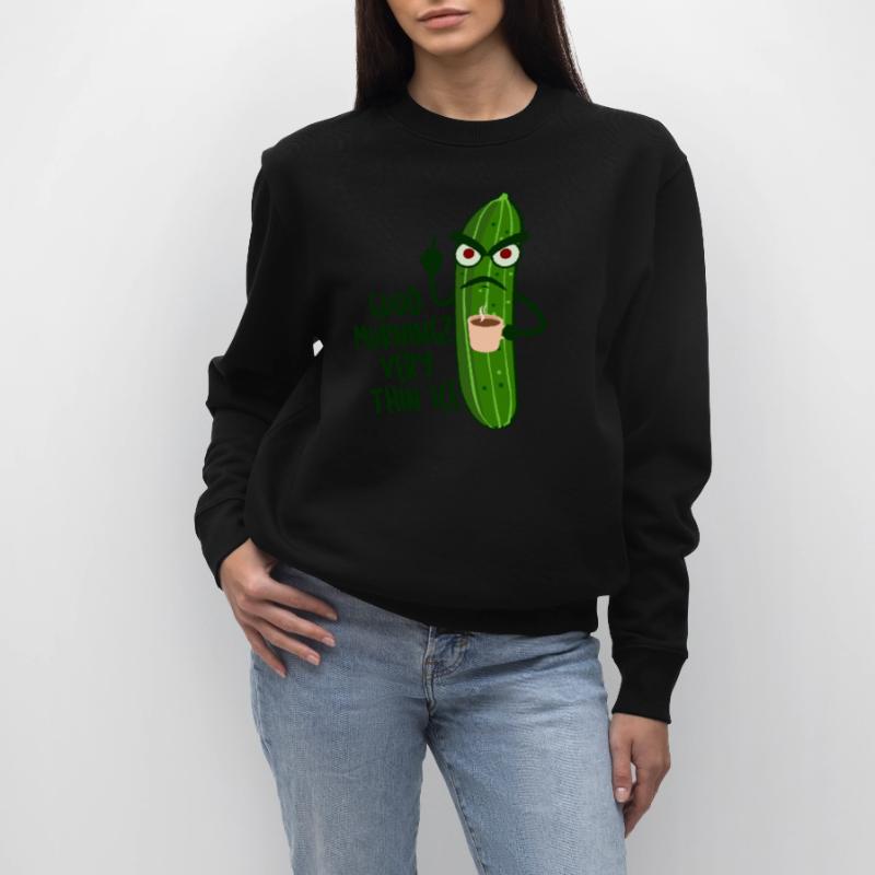 Grumpy Cucumber Cucumbers Pickles Stanley/Stella Unisex Bio-Sweatshirt CHANGER 