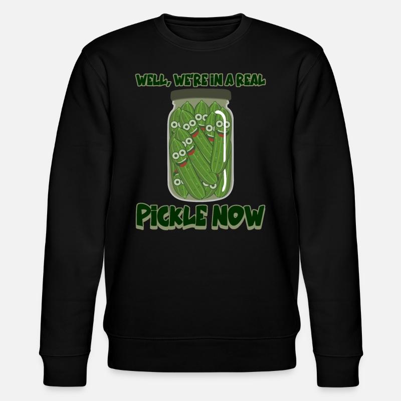 Cucumber Pickle Jar Cucumbers Pickles - Stanley/Stella CHANGER Unisex Organic Sweatshirt - black
