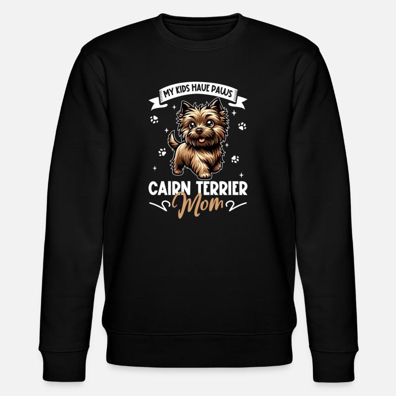 Maman Cairn Terrier - Sweat bio CHANGER Stanley/Stella Unisexe - noir