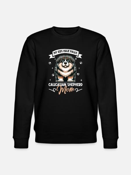 Caucasian Ovcharka Mom - Stanley/Stella CHANGER Unisex Organic Sweatshirt - black