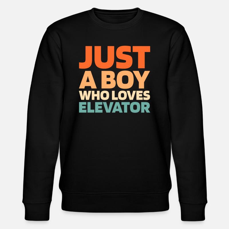 Elevator Elevator - Stanley/Stella CHANGER Unisex Organic Sweatshirt - black