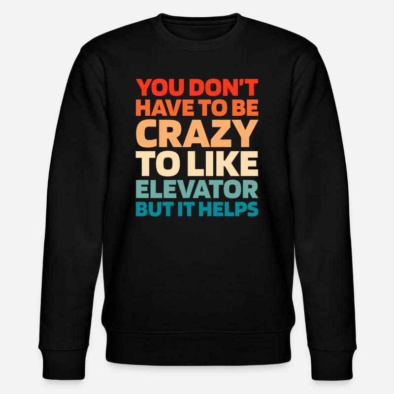 Elevator Elevator - Stanley/Stella CHANGER Unisex Organic Sweatshirt - black