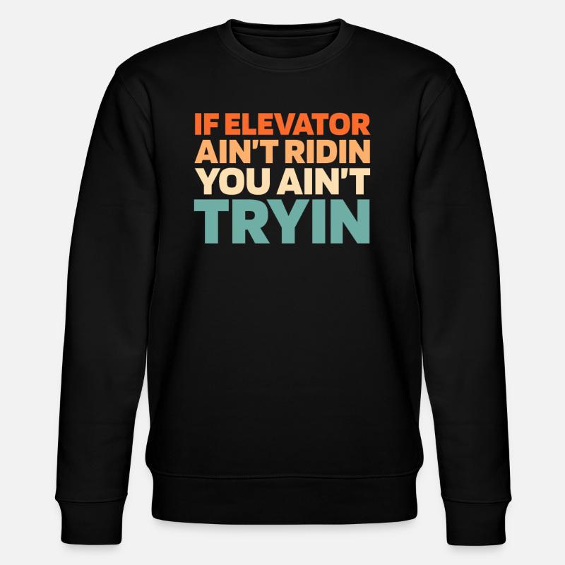 Elevator Elevator - Stanley/Stella CHANGER Unisex Organic Sweatshirt - black