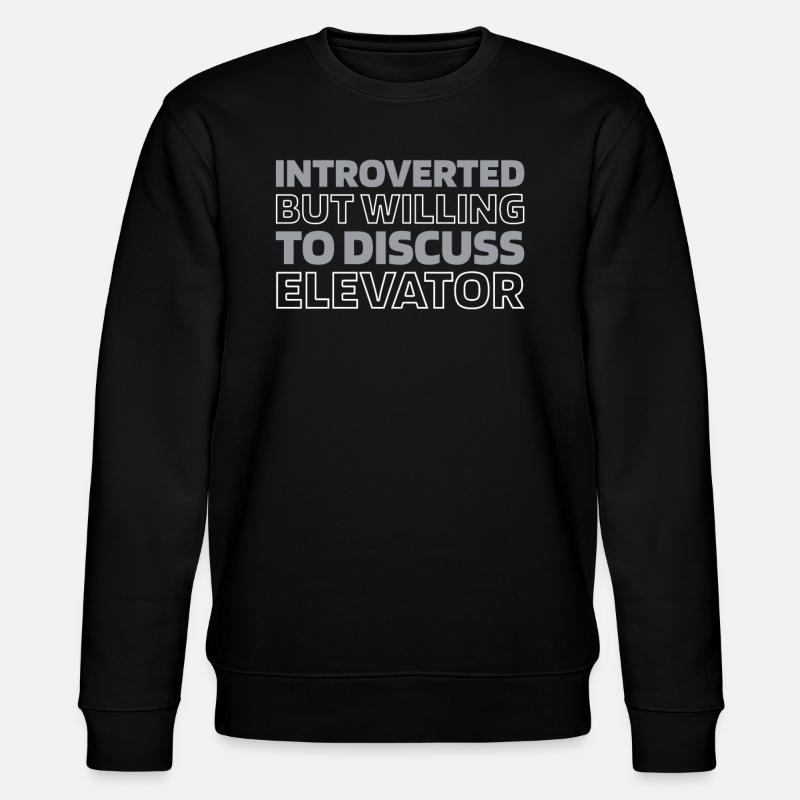 Elevator Elevator - Stanley/Stella CHANGER Unisex Organic Sweatshirt - black