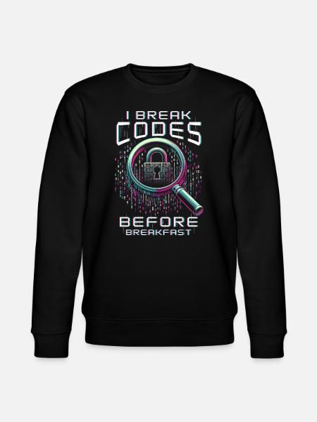 Penetrationstester I break codes - Stanley/Stella Unisex Bio-Sweatshirt CHANGER - Schwarz