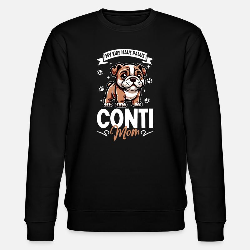 Maman bouledogue continental - Sweat bio CHANGER Stanley/Stella Unisexe - noir