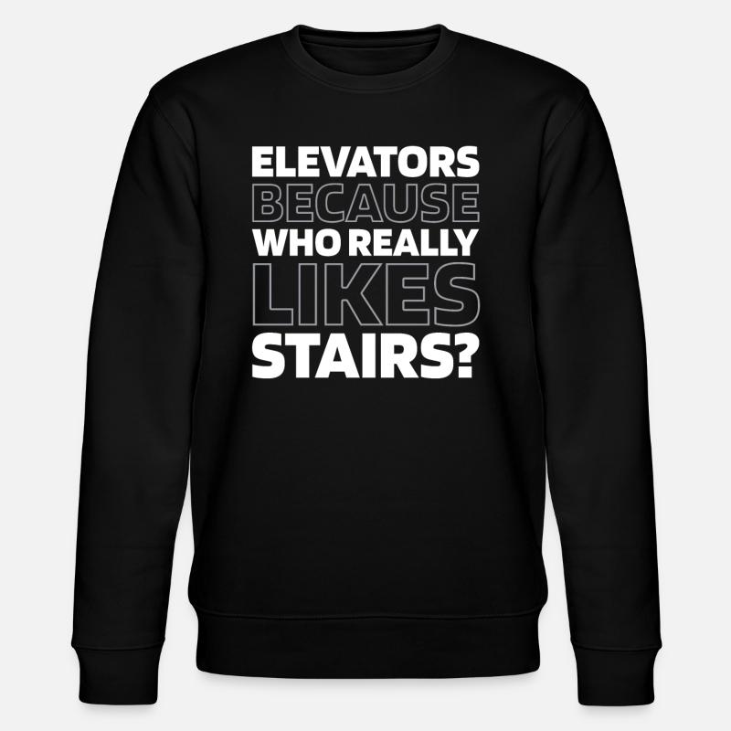 Elevator Elevator - Stanley/Stella CHANGER Unisex Organic Sweatshirt - black