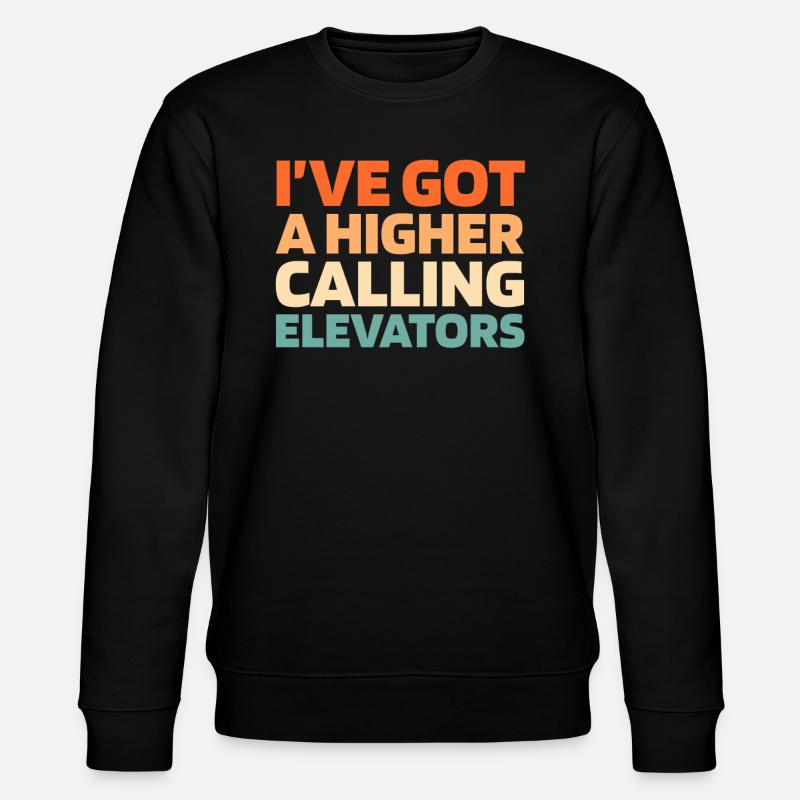 Elevator Elevator - Stanley/Stella CHANGER Unisex Organic Sweatshirt - black
