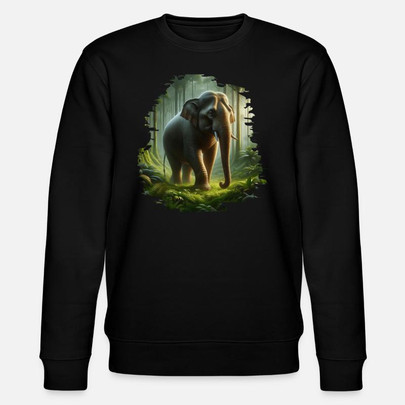 Éléphant de Sumatra - Sweat bio CHANGER Stanley/Stella Unisexe - noir