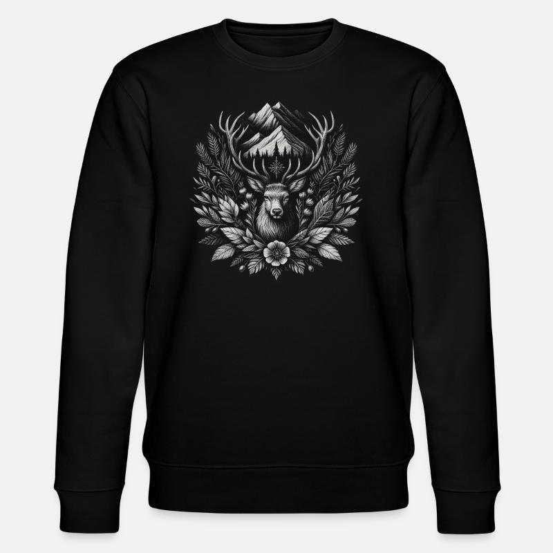 Bock Hirsch Berg - Stanley/Stella CHANGER Unisex Organic Sweatshirt - black