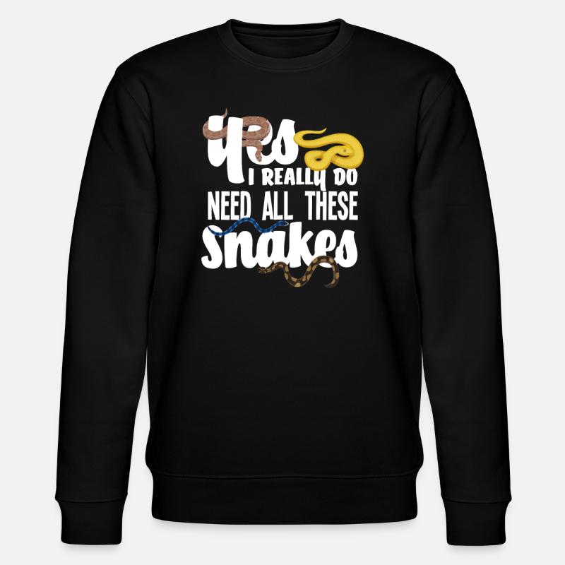 Serpent Serpent Éleveur de serpent - Sweat bio CHANGER Stanley/Stella Unisexe - noir