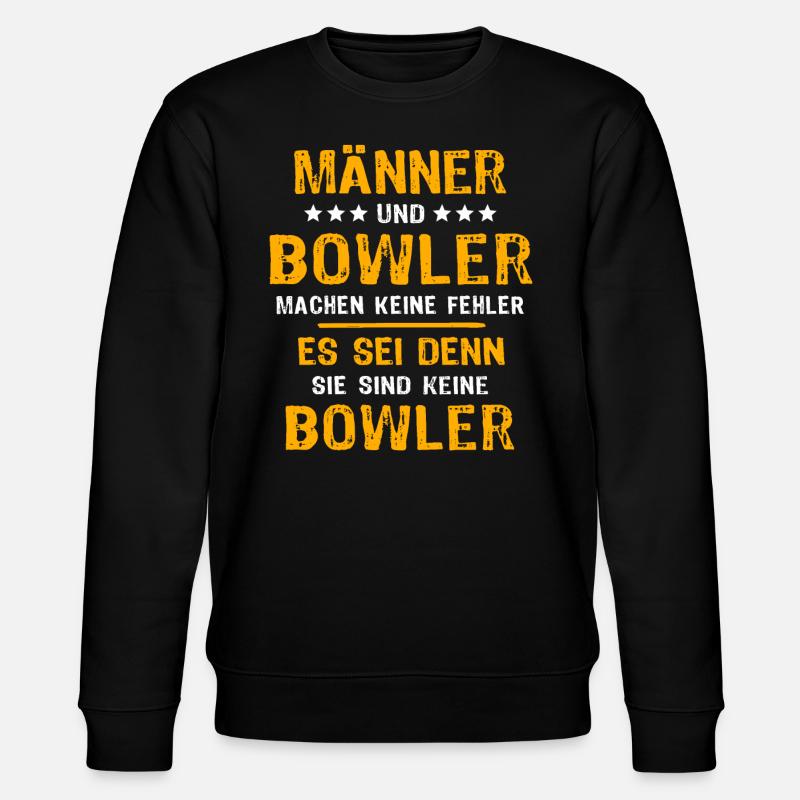 Bowler Bowling - Stanley/Stella Unisex Bio-Sweatshirt CHANGER  - Schwarz