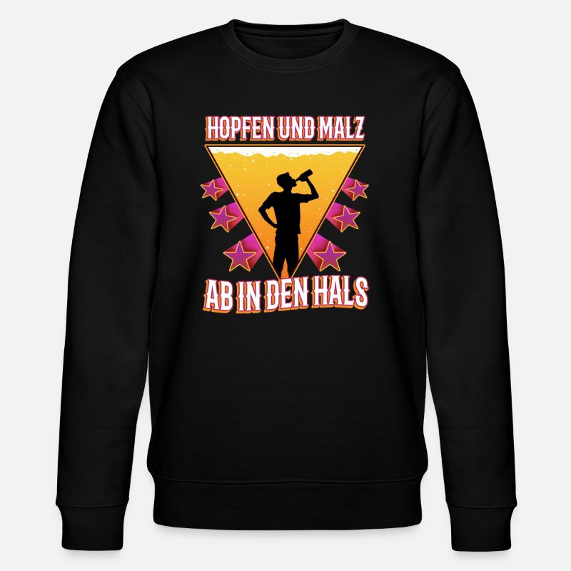 Houblon et malt - Sweat bio CHANGER Stanley/Stella Unisexe - noir