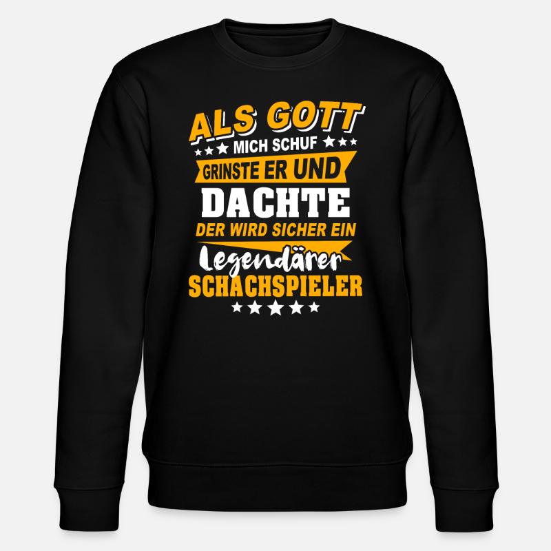 Schachspieler Schach - Stanley/Stella Unisex Bio-Sweatshirt CHANGER  - Schwarz