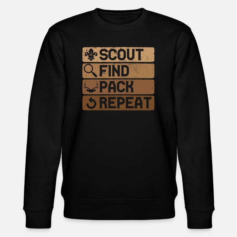 Scale Hunting Scale Hunter Hunting - Stanley/Stella CHANGER Unisex Organic Sweatshirt - black