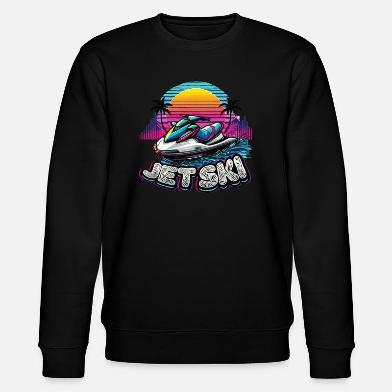 Jet Ski Aventure Été Rétro - Sweat bio CHANGER Stanley/Stella Unisexe - noir