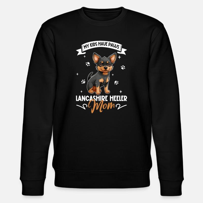 Lancashire Heeler Mom - Stanley/Stella CHANGER Unisex Organic Sweatshirt - black