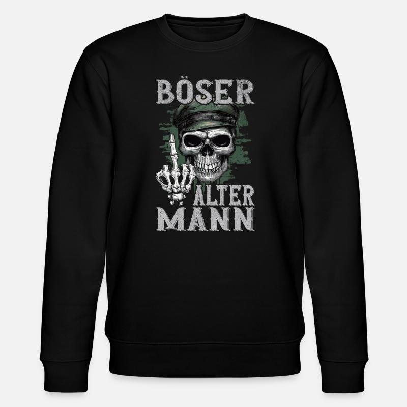 Evil Old Man - Stanley/Stella CHANGER Unisex Organic Sweatshirt - black