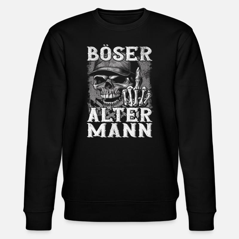 Böser Alter Mann - Stanley/Stella Unisex Bio-Sweatshirt CHANGER  - Schwarz