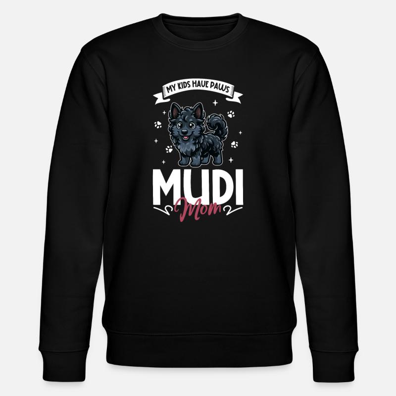 Mudi Mama - Stanley/Stella Unisex Bio-Sweatshirt CHANGER - Schwarz