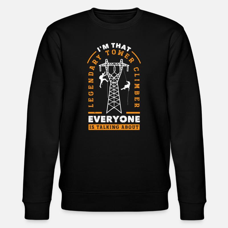 Turmkletterer-techniker Turmarbeiter - Stanley/Stella Unisex Bio-Sweatshirt CHANGER  - Schwarz