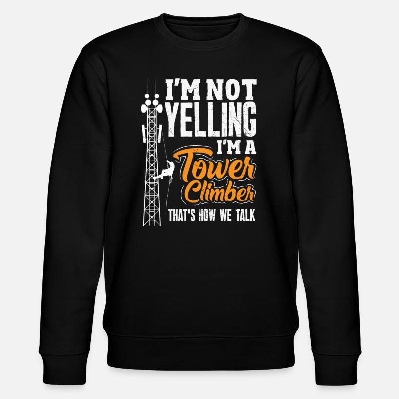 Turmkletterer-techniker Turmarbeiter - Stanley/Stella Unisex Bio-Sweatshirt CHANGER  - Schwarz