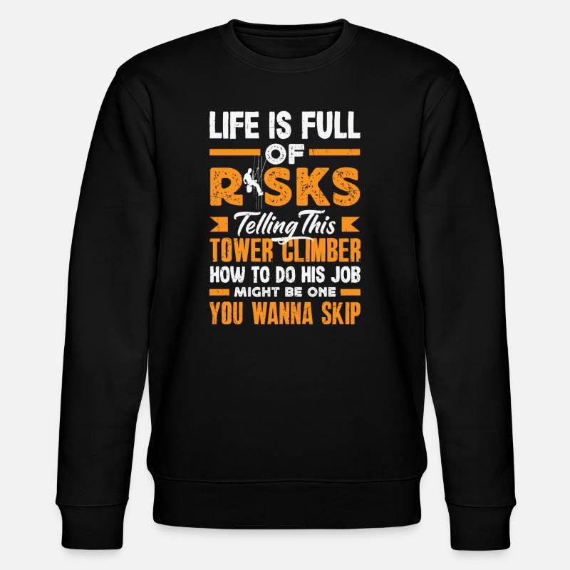 Turmkletterer-techniker Turmarbeiter - Stanley/Stella Unisex Bio-Sweatshirt CHANGER  - Schwarz