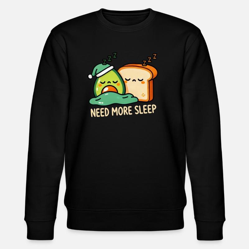 Need more sleep, funnier - Stanley/Stella CHANGER Unisex Organic Sweatshirt - black