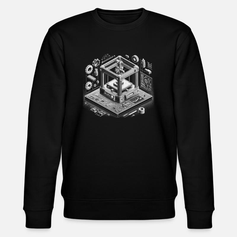 Impression 3D Ingénieur 3D - Sweat bio CHANGER Stanley/Stella Unisexe - noir