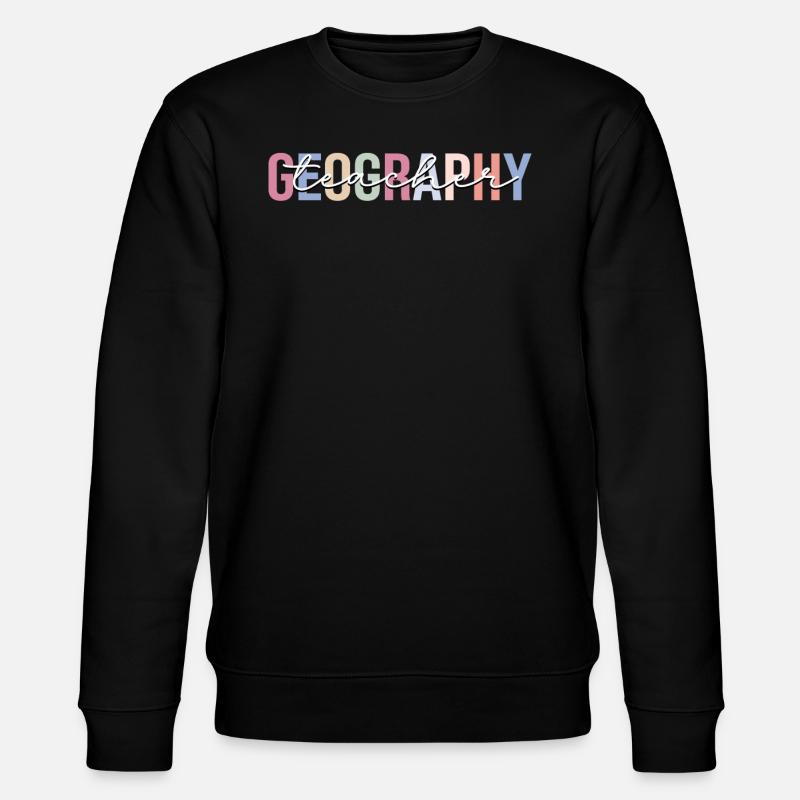 Geographielehrer Geograph - Stanley/Stella Unisex Bio-Sweatshirt CHANGER  - Schwarz