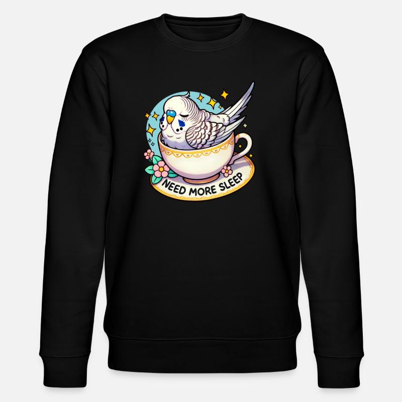 Need more sleep, funnier - Stanley/Stella CHANGER Unisex Organic Sweatshirt - black
