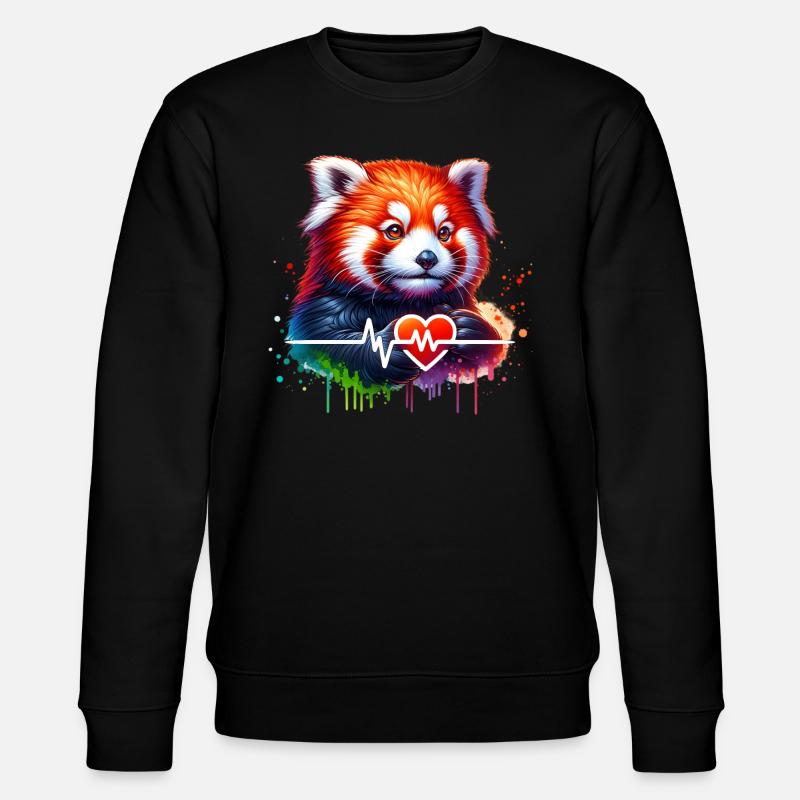 Red Panda ECG - Sweat bio CHANGER Stanley/Stella Unisexe - noir