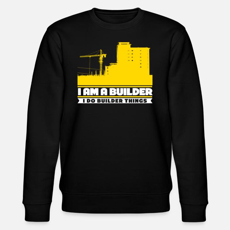 Builder Construction Site - Stanley/Stella Unisex Bio-Sweatshirt CHANGER  - Schwarz