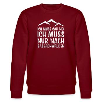 Sasbachwalden I Schwarzwald Urlaub Motiv für - Stanley/Stella Unisex Bio-Sweatshirt CHANGER  - Burgunderrot - Vorne - Nik (191cm) & Marisol (170cm)
