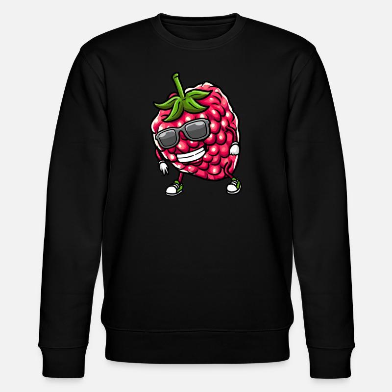 Baies Dansant Framboises Fruit - Sweat bio CHANGER Stanley/Stella Unisexe - noir