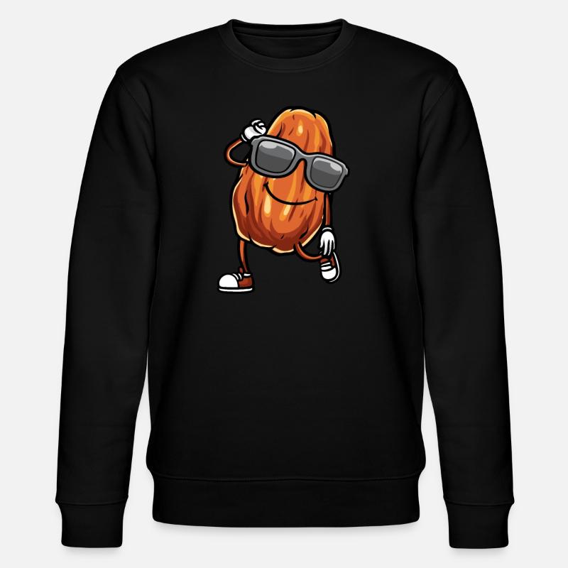 Datteln Frucht Tanzen - Stanley/Stella Unisex Bio-Sweatshirt CHANGER  - Schwarz