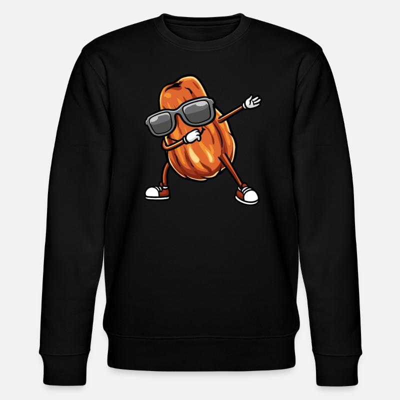 Datteln Frucht Tanzen - Stanley/Stella Unisex Bio-Sweatshirt CHANGER  - Schwarz