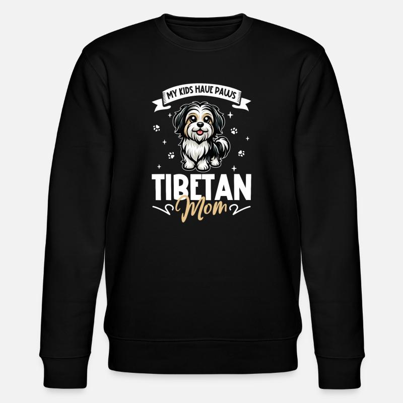 Tibet-Terrier Mama - Stanley/Stella Unisex Bio-Sweatshirt CHANGER  - Schwarz