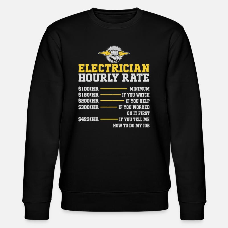 Electrician - Stanley/Stella Unisex Bio-Sweatshirt CHANGER  - Schwarz