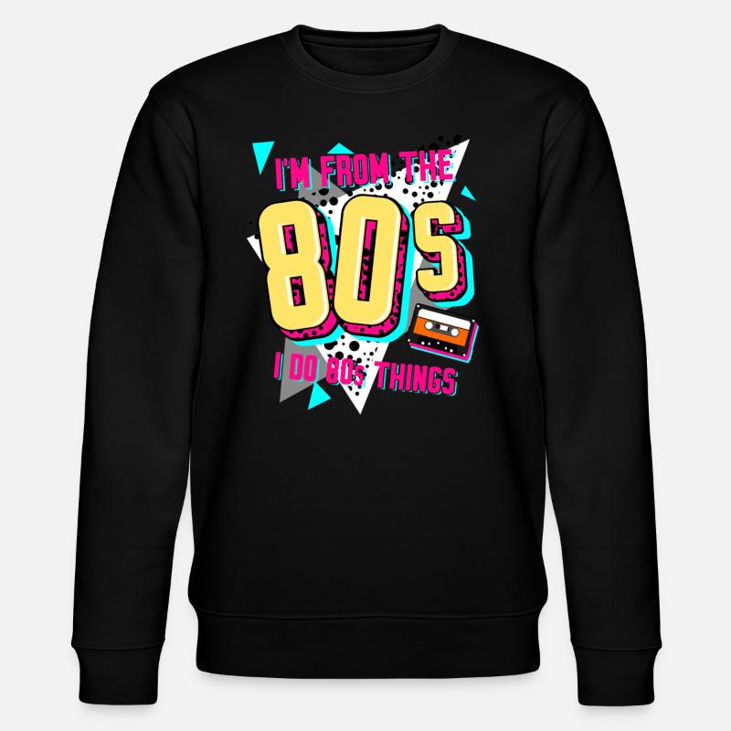 Années 80 Rétro Disco 1980 - Sweat bio CHANGER Stanley/Stella Unisexe - noir